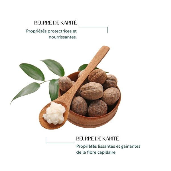 Crème régénératrice au beurre de karité pour cheveux secs