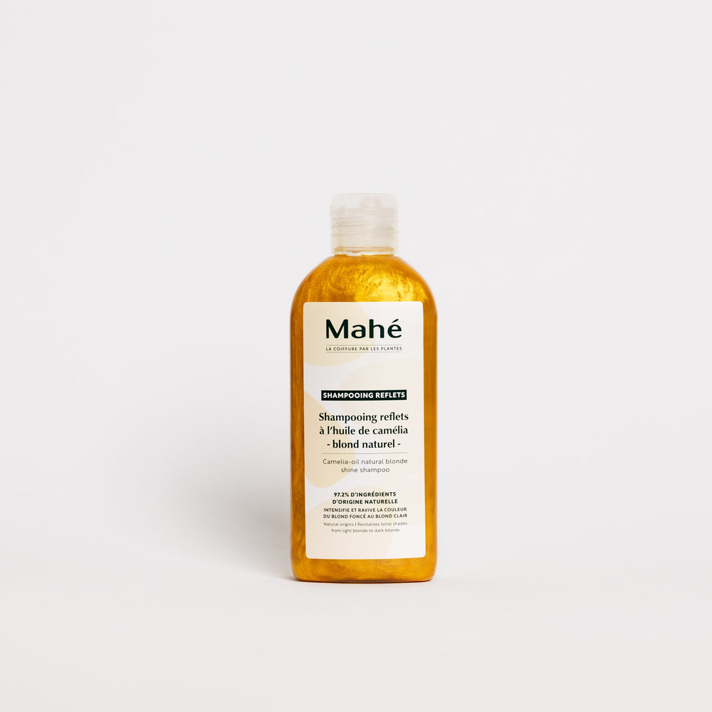 Texture du shampooing reflets blond MAHÉ